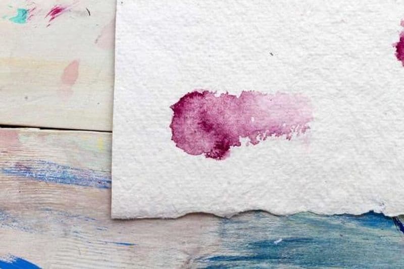 Watercolour paper can deteriorate with time